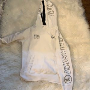 Hollister mens xs white hoodie. Perfect condition!